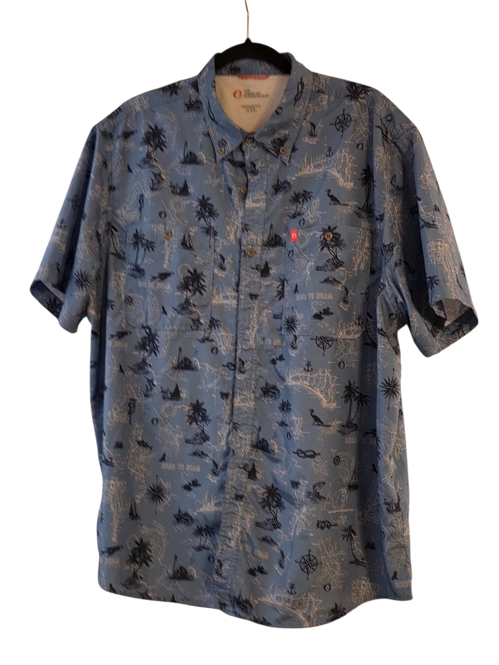 The American Outdoorsman "Born to Roam" Fishing Shirt - Size XXL - Excellent Con - Picture 1 of 7